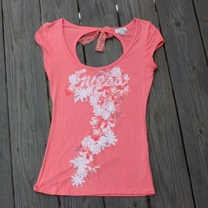 GUESS pink tee